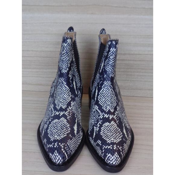 Coach Bowery Bead Snakeskin Natural G4368 Chelse Ankle Boot Womens Size 7B - Picture 2 of 8